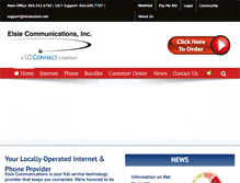 Tablet Screenshot of elsiecomm.net